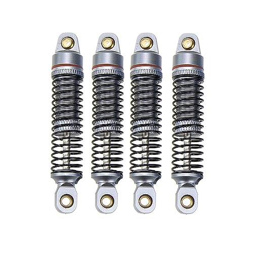 MISUVRSE 4pack Fernbedienungssteuerschockdämmerung 1:18 Skalierter Vorder Und Hinter Fernbedienungs Steuerauto Verbesserter Teildämpfer Für TRX4M Upgrade Autoteile Metall von MISUVRSE