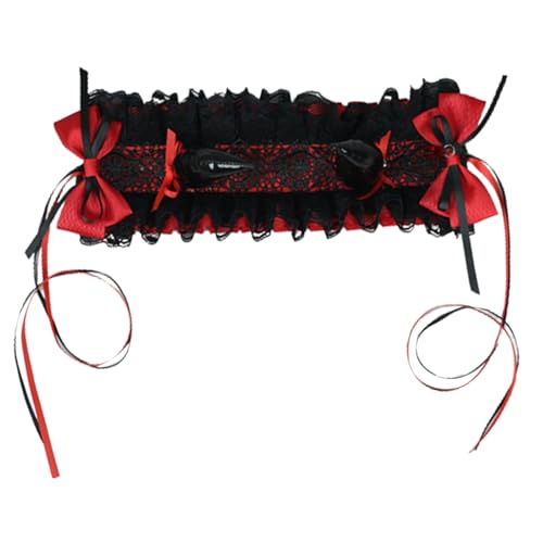 MISUVRSE Anime Maid Stirnband Lolitas Cosplay Kostüm Band Stirnband Spitze Haarband Mädchen Halloween Haarband Frauen Punk Kopfbedeckung von MISUVRSE