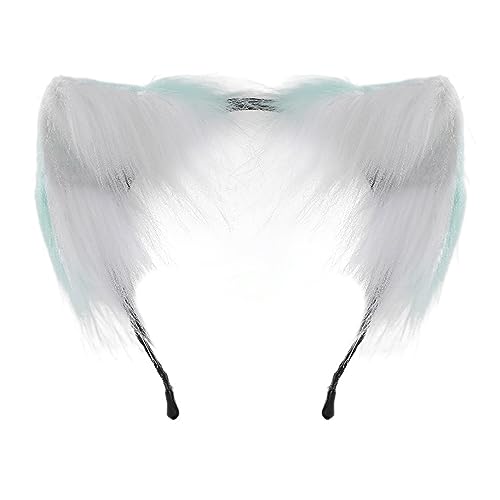 MISUVRSE Cosplay Füchse Ohr Stirnband Frau Studenten Karneval Anime Charakter Haarband Ohr Stirnbänder Plüsch Weihnachten Haarreifen von MISUVRSE