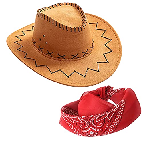 MISUVRSE Cowboyhut, Bandanas, Junggesellinnenabschied, Western-Cowboy-Party, Hüte, Reise-Cowgirl-Hut, Frauenhut, Cowboy-Cosplay-Requisite MISUVRSE Cowboyhut, Bandanas, Junggesellinnenabschied, Western-Cowboy-Party, Hüte, Reise-Cowgirl-Hut, Frauenhut, Cowboy-Cosplay-Requisite von MISUVRSE