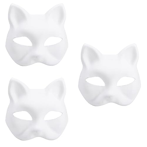 MISUVRSE Foxes Maske Masquerade Japanische Anime Cosplay Maske Handbemalte Katzenmaske Party Maske Halbgesichtsmaske Für Halloween MISUVRSE Foxes Maske Masquerade Japanische Anime Cosplay Maske Handbemalte Katzenmaske Party Maske Halbgesichtsmaske Für Halloween von MISUVRSE