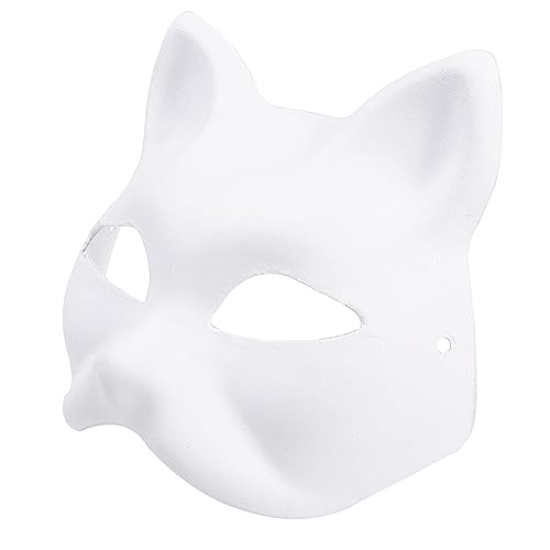 MISUVRSE Foxes Maske Masquerade Japanische Anime Cosplay Maske Handbemalte Katzenmaske Party Maske Halbgesichtsmaske Für Halloween MISUVRSE Foxes Maske Masquerade Japanische Anime Cosplay Maske Handbemalte Katzenmaske Party Maske Halbgesichtsmaske Für Halloween von MISUVRSE