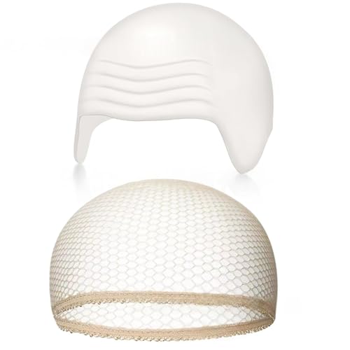 MISUVRSE Glatzenhauben für Erwachsene und Kinder, Make-up-Kopf-Perücke, gefälschte Perücke, Halloween, Cosplay, Kostüm-Zubehör, für Männer und Frauen, Geschenke, kahle Perücke von MISUVRSE