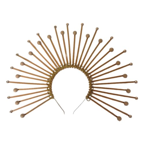 MISUVRSE Gold Crowns Hair Bands Cosplay Kopfschmuck Kronen Party Halloween Kostüm Feuchtigkeit von MISUVRSE