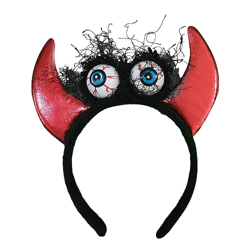 MISUVRSE Gothic-Teufelshorn-Haarband für Erwachsene und Kinder, Cosplay, Party, Kostüm, Festival, Mottoparty, Kopfschmuck, Halloween-Zubehör MISUVRSE Gothic-Teufelshorn-Haarband für Erwachsene und Kinder, Cosplay, Party, Kostüm, Festival, Mottoparty, Kopfschmuck, Halloween-Zubehör von MISUVRSE