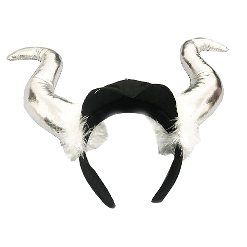 MISUVRSE Gothic Teufelshorn Haarreif für Cosplay Party Halloween Stirnband Kostüm Zubehör Erwachsene Maskerade Bälle Kopfbedeckung MISUVRSE Gothic Teufelshorn Haarreif für Cosplay Party Halloween Stirnband Kostüm Zubehör Erwachsene Maskerade Bälle Kopfbedeckung von MISUVRSE