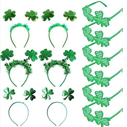 MISUVRSE Green Patricks Day Kleeblatt-Haarreif mit Frauen Karneval für Festival-Auftritte MISUVRSE Green Patricks Day Kleeblatt-Haarreif mit Frauen Karneval für Festival-Auftritte von MISUVRSE