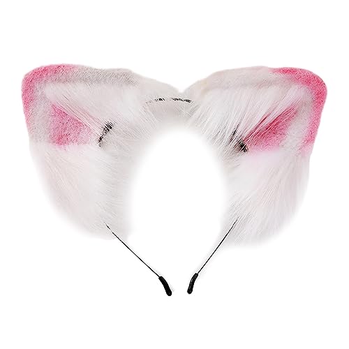 MISUVRSE Haarreif für Erwachsene, Teenager, Halloween, Ohren, Plüsch, Haarreif, Make-up, Live-Übertragung, Cosplay, Party, Kopfschmuck MISUVRSE Haarreif für Erwachsene, Teenager, Halloween, Ohren, Plüsch, Haarreif, Make-up, Live-Übertragung, Cosplay, Party, Kopfschmuck von MISUVRSE