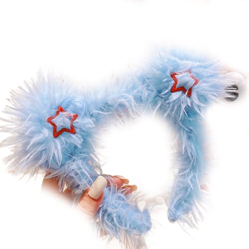 MISUVRSE Haarreif für Erwachsene, Teenager, hässliche Puppe, Plüsch, Haarreifen, Make-up, Live-Übertragung, Cosplay, Neujahr, Party, Kopfschmuck von MISUVRSE