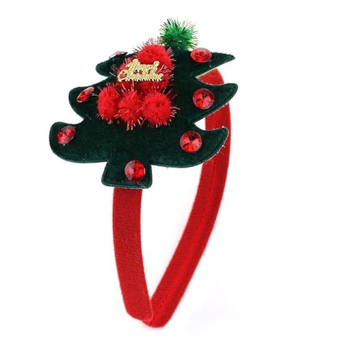 MISUVRSE Haarreif mit weihnachtlichem Thema, glitzernder Weihnachtsbaum, Party-Kopf-Zubehör, Festival-Haarband, Kinder und Erwachsene von MISUVRSE