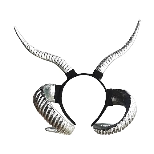 MISUVRSE Halloween Party Hairhoop 3D Ziegenhorn Haarband Cosplay Requisiten Kopfschmuck Thema Party Stirnband Zubehör MISUVRSE Halloween Party Hairhoop 3D Ziegenhorn Haarband Cosplay Requisiten Kopfschmuck Thema Party Stirnband Zubehör von MISUVRSE