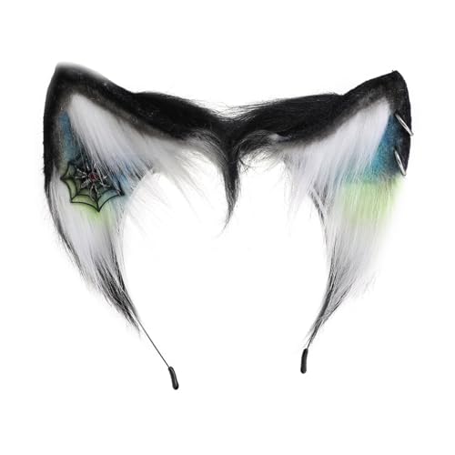 MISUVRSE Halloween-Stirnband mit Ohren für Damen und Mädchen, tägliches Tragen, Halloween, Party, Kostüm, Cosplay, Haarschmuck von MISUVRSE