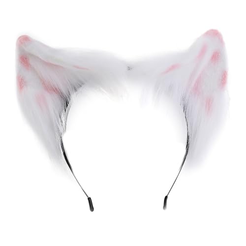 MISUVRSE Handgefertigter Haarreif mit Cartoon-Kätzchen-Ohren, für Halloween, Make-up, für Ostern, Karneval, Cosplay, Haarschmuck von MISUVRSE