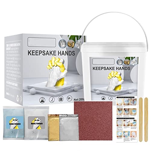 MISUVRSE Handguss-Kits, handgefertigtes Gips-Handform-Guss-Set, Skulpturen-Set, Zubehör für selbstgemachte Hände, Modelle, Zubehör, Handguss-Kits von MISUVRSE