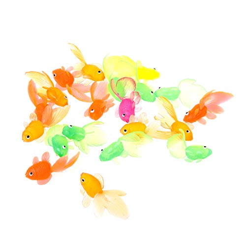 MISUVRSE Interaktives Puzzle Spielzeug Für Kinder Realistischer Goldener Fisch Leuchtende Farben Actionfiguren Tragbares Cupcake Party Duschspielzeug Für 2-Jährige von MISUVRSE