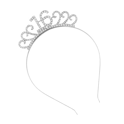 MISUVRSE Luxuriöse helle 16 Haarreifen, strapazierfähig, für Geburtstagsparty, eleganter Festzug, Strass, Kristall, Kostüm, Kopfbedeckung, luxuriöser Kopfschmuck von MISUVRSE