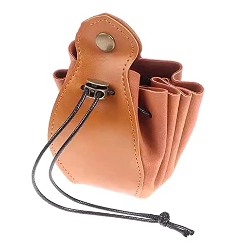 MISUVRSE Mehrzweck PU Beutel Tragbare Drawess Geldbörse Vintage Storage Bag Für Spielwährungsmünzen Keys Kleine Handwerks von MISUVRSE
