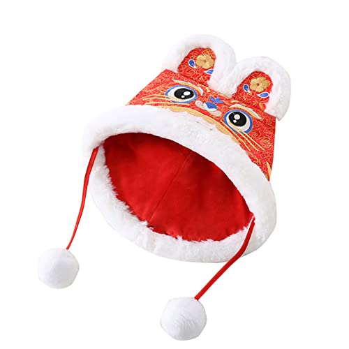 MISUVRSE Modischer Tiger für den Kopf, warm, Winter, niedliche chinesische Stickerei, Kinder, Mädchen, Jungen, für Neujahr, dicke Fleece-Stickerei, chinesisches Neujahr, Tigerkopf, Ohrenschutz MISUVRSE Modischer Tiger für den Kopf, warm, Winter, niedliche chinesische Stickerei, Kinder, Mädchen, Jungen, für Neujahr, dicke Fleece-Stickerei, chinesisches Neujahr, Tigerkopf, Ohrenschutz von MISUVRSE
