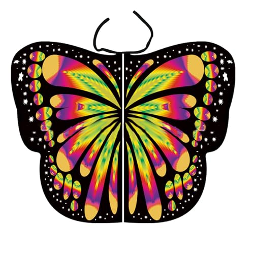 MISUVRSE Prinzessin Schmetterling Kostüm Flügel Erwachsene Halloween Party Cosplay Engel Schmetterlingsflügel Aufführungen Kostüm Festival Erwachsene Schmetterlingsflügel von MISUVRSE