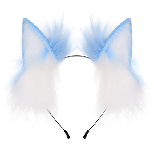 MISUVRSE Realistische Katzenohr Hairhoop Für Rollenspiele Cosplay Kostüm Stirnbänder Halloween Kopfkopf MISUVRSE Realistische Katzenohr Hairhoop Für Rollenspiele Cosplay Kostüm Stirnbänder Halloween Kopfkopf von MISUVRSE