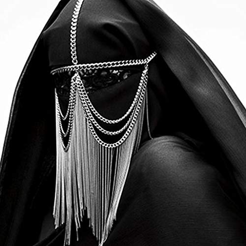MISUVRSE Retro Für Kopfkette Metal Metal Kette Kopfschmuck Party Halloween Cosplay Für Freundin Frau Schwestern Freunde Liebe von MISUVRSE