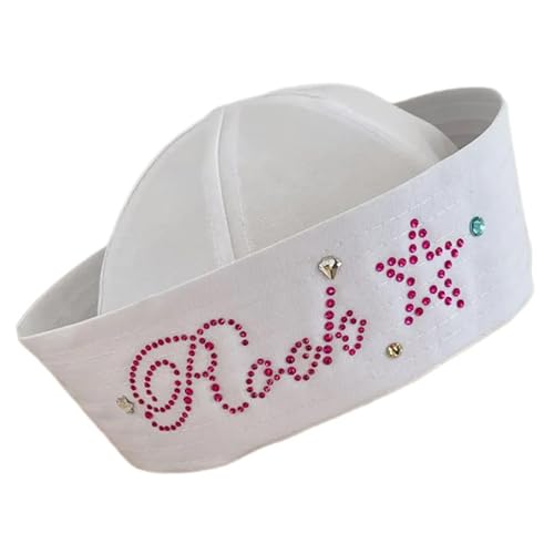 MISUVRSE Sailor Captain Hat Für Mädchen Party Cosplay Kreuzfahrt Kostüm Props Party Kee Für Halloween Kostüm von MISUVRSE