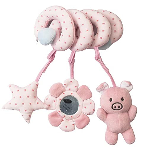 MISUVRSE Spiralplüschhängespielzeug Für Krippenplüschauto Für Sitzwagen Für Sitzwagen Interaktiv Mit Schönem Anhänger Baby 3/6/9 Monate+ Teet von MISUVRSE