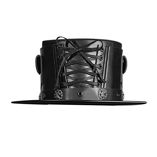 MISUVRSE Steampunk Steampunk Zylinder Brille Punk Bowler Zylinder Zylinder Party Maskenhut Maskenhut von MISUVRSE