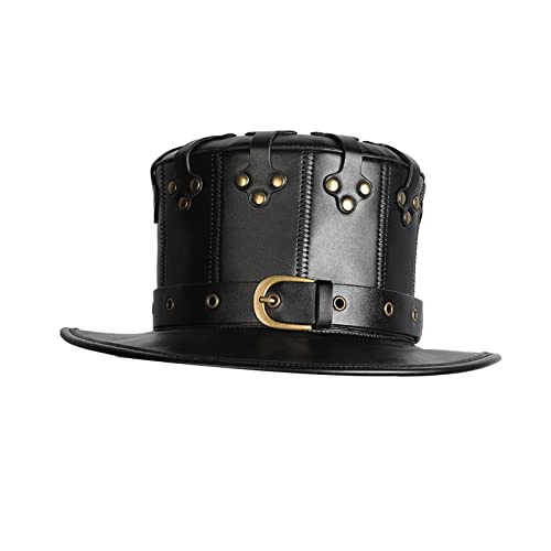 MISUVRSE Steampunk Steampunk Zylinder Brille Punk Bowler Zylinder Zylinder Party Maskenhut Maskenhut von MISUVRSE