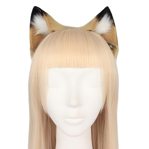 MISUVRSE Tier-Cosplay-Kostüme, Kunstpelz, Wolf, pelziger Schwanz und Ohren, Stirnband für Halloween, Party, Kostümzubehör MISUVRSE Tier-Cosplay-Kostüme, Kunstpelz, Wolf, pelziger Schwanz und Ohren, Stirnband für Halloween, Party, Kostümzubehör von MISUVRSE