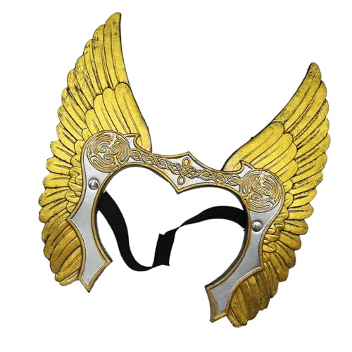 MISUVRSE Valkyrja Wariour Stirnband Norses Valkyrja Haarzubehör Halloween Vikinges Kostüm Mit Elastischen Band Norses von MISUVRSE