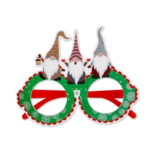 MISUVRSE Weihnachtsbrille, Weihnachtsmann, dekoratives Kinder-Party-Kostüm, Zubehör, Foto-Requisiten, Weihnachtsdekoration von MISUVRSE