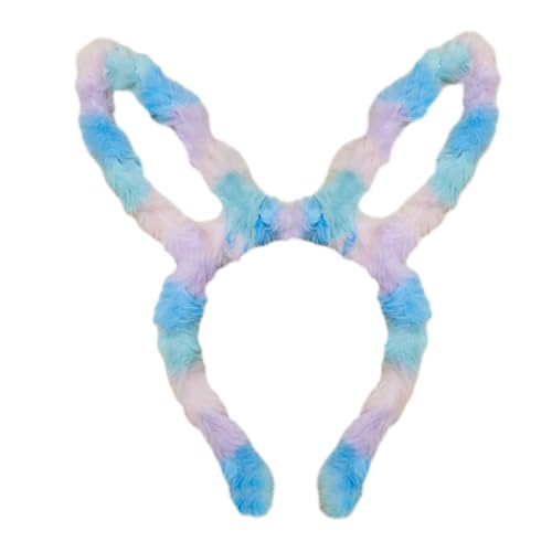 MISUVRSE Weihnachtsfest Stirnband Kaninchenohrform Haare Haar Hoop Plüsch Kopfstück Osterfeier Cosplay Für Erwachsene Unisex Stirnbänder Frau Kaninchenohren Form Halloween Erwachsene von MISUVRSE