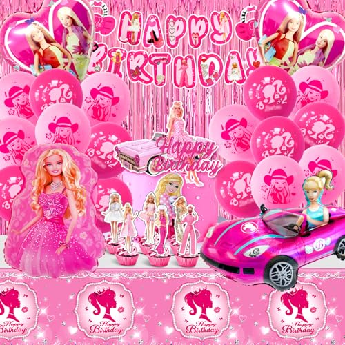 48pcs Barb Geburtstag Deko Set, Barb Deko Geburtstag Mädchen, Barb Party Deko, Barb Ballon, Tortendeko, Luftballon Helium Barb,Happy Birthday Banner,Tischdecke,Kuchen Deko,Barb Deko Geburtstag 48pcs Barb Geburtstag Deko Set, Barb Deko Geburtstag Mädchen, Barb Party Deko, Barb Ballon, Tortendeko, Luftballon Helium Barb,Happy Birthday Banner,Tischdecke,Kuchen Deko,Barb Deko Geburtstag von MIUNUO