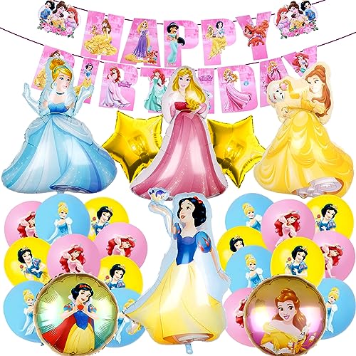Folienballon Prinzessin, Prinzessin Ballon, Prinzessin Geburtstag Deko, Prinzessin Party Deko, Deko Geburtstag Madchen Prinzessin, Prinzessin Geburtstagsdeko von MIUNUO