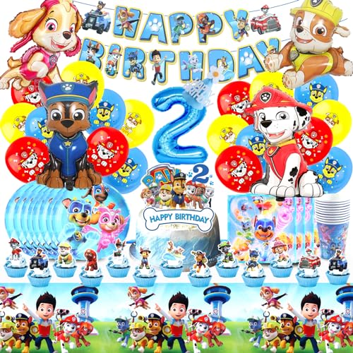 Paw Kindergeburtstag Deko 2 jahre, Dog Geburtstag Deko, Paw Deko Geburtstag, Geburtstagsdeko Kinder, Geburtstagsdeko Junge, Patrol Folienballon, Tischdecke Geburtstag,Teller,Tortendeko,Kuchen Deko Paw Kindergeburtstag Deko 2 jahre, Dog Geburtstag Deko, Paw Deko Geburtstag, Geburtstagsdeko Kinder, Geburtstagsdeko Junge, Patrol Folienballon, Tischdecke Geburtstag,Teller,Tortendeko,Kuchen Deko von MIUNUO