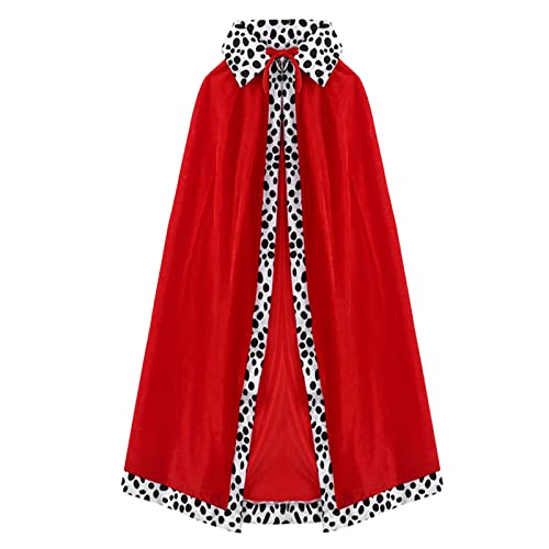 MIVAIUN Erwachsene Königsmantel Königinsmantel, König Königin Kostüm Königliche Gewänder Samtumhang für Halloween, Fasching, Mottoparty, Rollenspiel, Bühnenauftritt, für Damen Herren, 120cm (Rot) MIVAIUN Erwachsene Königsmantel Königinsmantel, König Königin Kostüm Königliche Gewänder Samtumhang für Halloween, Fasching, Mottoparty, Rollenspiel, Bühnenauftritt, für Damen Herren, 120cm (Rot) von MIVAIUN