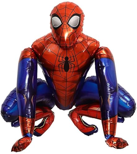 Superheld Spiderman Luftballons, Air walker Folienballon Ballon, Superhelden Avengers Marvel Party Decorations für Kindergeburtstag Deko Dekoration Motto party, 55cm x 63cm Superheld Spiderman Luftballons, Air walker Folienballon Ballon, Superhelden Avengers Marvel Party Decorations für Kindergeburtstag Deko Dekoration Motto party, 55cm x 63cm von MIZT