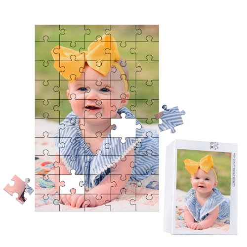 MJARTORIA Personalisiert Puzzle Holz Selbst Gestalten 200 300 500 1000 1500 Teile, Fotopuzzle mit Eigenem Bild Text Namen Geschenk für Erwachsene Jungen Mädchen Kinder von MJARTORIA