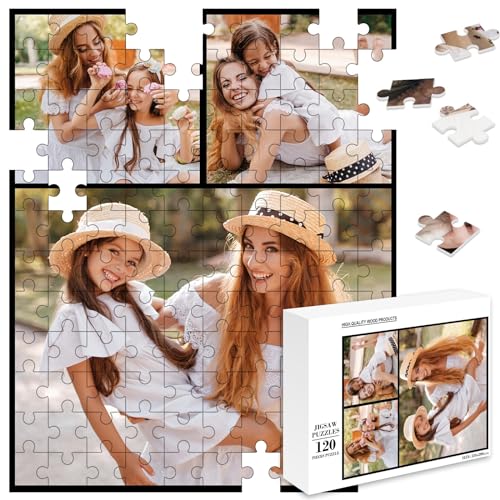 MJARTORIA Personalisiert Puzzle Selbst Gestalten 35 70 120 200 300 500 1000 Teile, Fotopuzzle mit Eigenem Bild Text Namen Geschenk für Erwachsene Jungen Mädchen Kinder von MJARTORIA