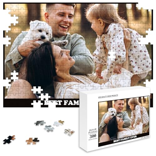 MJARTORIA Personalisiert Puzzle Selbst Gestalten 35 70 120 200 300 500 1000 Teile, Fotopuzzle mit Eigenem Bild Text Namen Geschenk für Erwachsene Jungen Mädchen Kinder von MJARTORIA