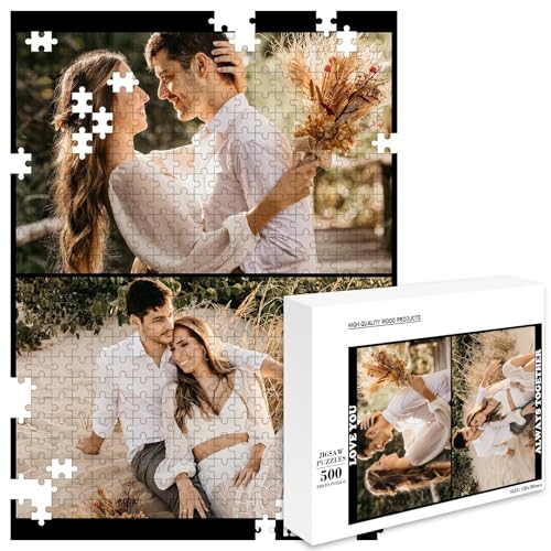 MJARTORIA Personalisiert Puzzle Selbst Gestalten 35 70 120 200 300 500 1000 Teile, Fotopuzzle mit Eigenem Bild Text Namen Geschenk für Erwachsene Jungen Mädchen Kinder von MJARTORIA