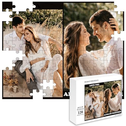 MJARTORIA Personalisiert Puzzle Selbst Gestalten 35 70 120 200 300 500 1000 Teile, Fotopuzzle mit Eigenem Bild Text Namen Geschenk für Erwachsene Jungen Mädchen Kinder von MJARTORIA