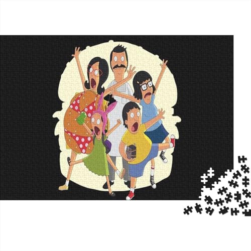 Bobs Burgers Holzpuzzless 1000 Teile Erwachsene Family Challenging Games Moderne Wohnkultur Geburtstagsgeschenk Educational Game Stress Relief Toy 1000pcs (75x50cm) von MJCZEGDCR