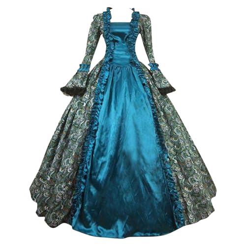MJGkhiy Mittelalterliches Kleid für Damen, elegant, Cosplay, Viking Steampunk, Kostüm, Prinzessin, Halloween, Karneval, Gothic, Renaissance, Party, viktorianisches Kleid, lang, Zeremonie MJGkhiy Mittelalterliches Kleid für Damen, elegant, Cosplay, Viking Steampunk, Kostüm, Prinzessin, Halloween, Karneval, Gothic, Renaissance, Party, viktorianisches Kleid, lang, Zeremonie von MJGkhiy
