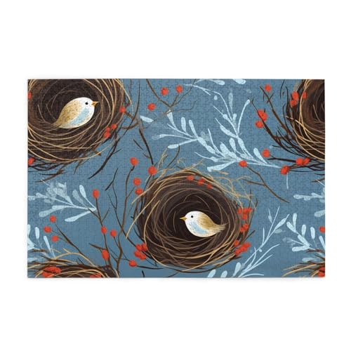 Jigsaw Puzzles1000 Piece Mjhkxlj Birds Nest Picture Quality Wooden Puzzle for Adults and Kids, Fun Puzzles, Stress Relieving Puzzles Jigsaw Puzzles1000 Piece Mjhkxlj Birds Nest Picture Quality Wooden Puzzle for Adults and Kids, Fun Puzzles, Stress Relieving Puzzles von MJHKXLJ
