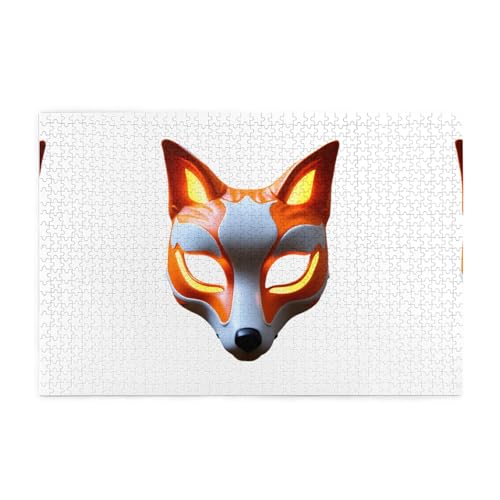 Jigsaw Puzzles1000 Piece Mjhkxlj Burning Fox Mask Picture Quality Wooden Puzzle for Adults and Kids, Fun Puzzles, Stress Relieving Puzzles Jigsaw Puzzles1000 Piece Mjhkxlj Burning Fox Mask Picture Quality Wooden Puzzle for Adults and Kids, Fun Puzzles, Stress Relieving Puzzles von MJHKXLJ