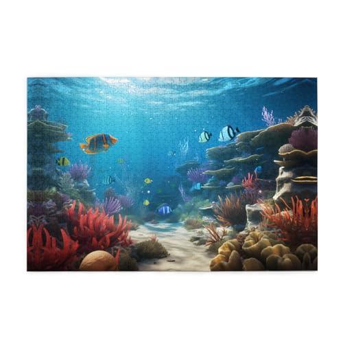 Jigsaw Puzzles1000 Piece Mjhkxlj Fish Ocean Theme Picture Quality Wooden Puzzle for Adults and Kids, Fun Puzzles, Stress Relieving Puzzles Jigsaw Puzzles1000 Piece Mjhkxlj Fish Ocean Theme Picture Quality Wooden Puzzle for Adults and Kids, Fun Puzzles, Stress Relieving Puzzles von MJHKXLJ