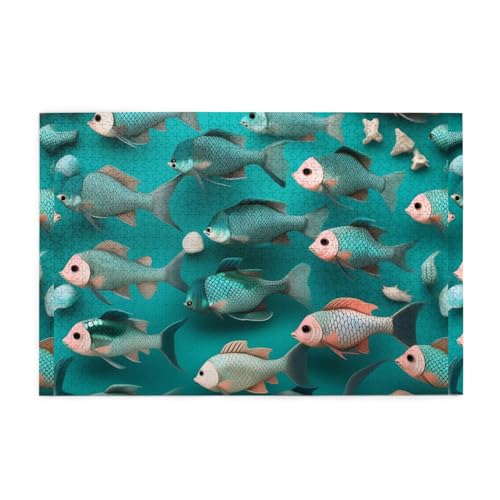 Jigsaw Puzzles1000 Piece Mjhkxlj Mermaid Teal Fish Picture Quality Wooden Puzzle for Adults and Kids, Fun Puzzles, Stress Relieving Puzzles Jigsaw Puzzles1000 Piece Mjhkxlj Mermaid Teal Fish Picture Quality Wooden Puzzle for Adults and Kids, Fun Puzzles, Stress Relieving Puzzles von MJHKXLJ