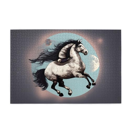 Jigsaw Puzzles1000 Piece Mjhkxlj Moon Horse Picture Quality Wooden Puzzle for Adults and Kids, Fun Puzzles, Stress Relieving Puzzles Jigsaw Puzzles1000 Piece Mjhkxlj Moon Horse Picture Quality Wooden Puzzle for Adults and Kids, Fun Puzzles, Stress Relieving Puzzles von MJHKXLJ